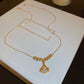 Ginkgo Ketting Met Zirkoon