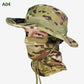 2-in-1 camouflage vissershoed en masker nek wrap