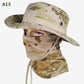 2-in-1 camouflage vissershoed en masker nek wrap